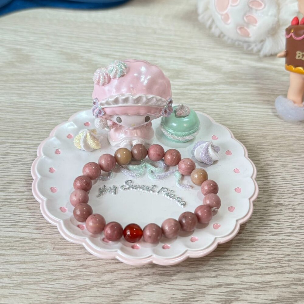 Rhodochrosite Crystal Bracelet